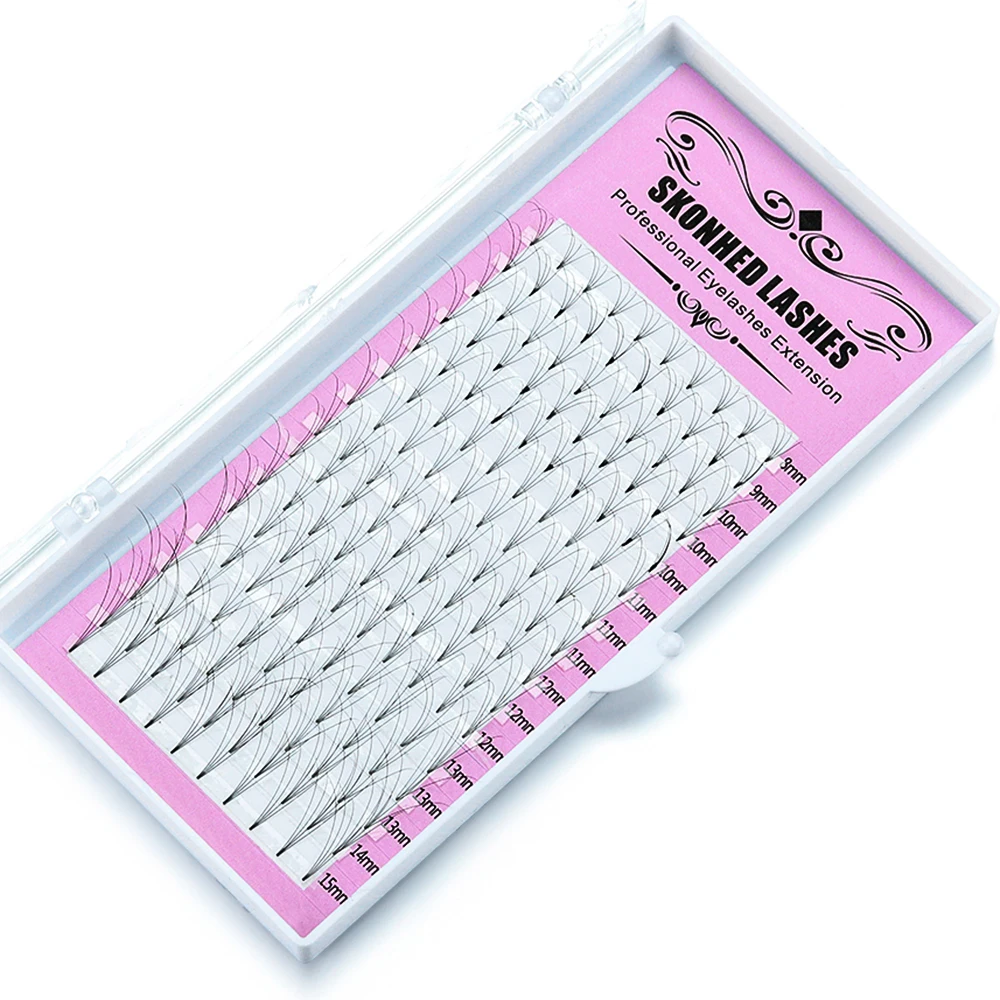 SKONHED 16 Rows 3D~10D Russian Premade Volume Fans Eyelashes Extension Heat Bonded Faux Mink Lash Natural Long C Curl 0.07 Thic