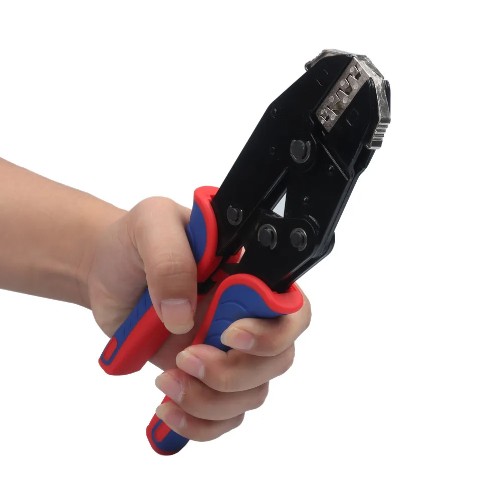 Ratsche Draht Crimper Tool Set Automotive mit 5 Stirbt für Isolierte und Nicht Isolierte Terminal,Dupont Stecker, ende Ärmel Ferrule