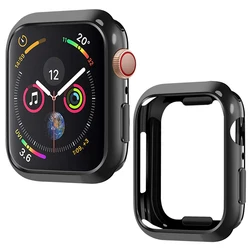 Laforuta Case for Apple Watch Series 4  Cover 44mm 40mm Bumper Black TPU Ultra-Thin Protector Watchcase for iWatch 4