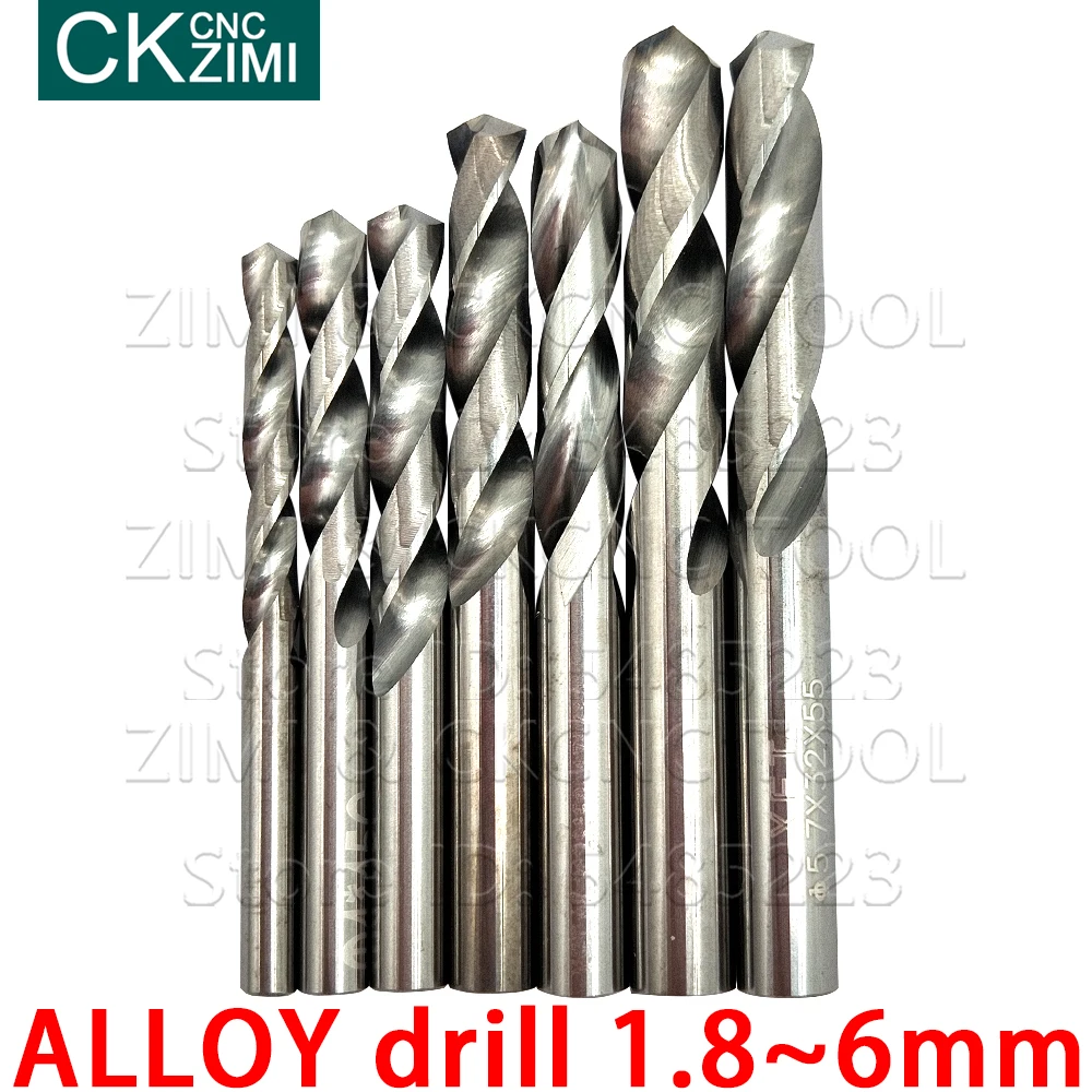 1P 1.8-6มม.คาร์ไบด์บิตสำหรับสแตนเลสไม้Twistเจาะรูเจาะโลหะเครื่องกลึงCNC