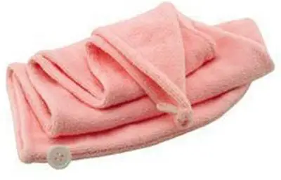 Absorbent Microfiber Towel Turban Hair-Drying Quick Dry Shower Caps Bathrobe Hat Hair Wraps For Women Random Color 21*51cm