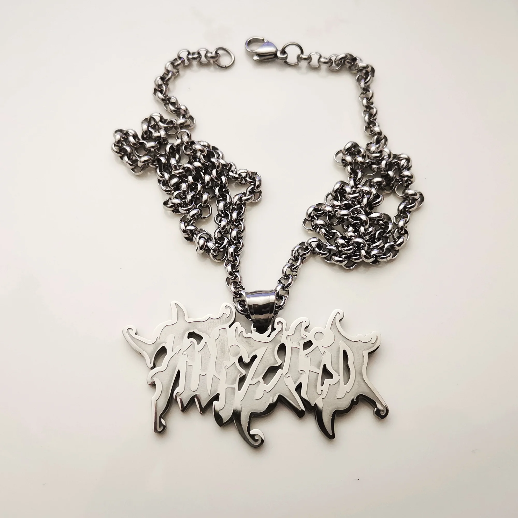 

Мужские подвески Twiztid ICP, ожерелье из нержавеющей стали, 4 мм, 24-дюймовая цепочка Rolo