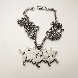 Mens Twiztid ICP charms Stainless steel Pendant necklace 4mm 24 inch rolo chain