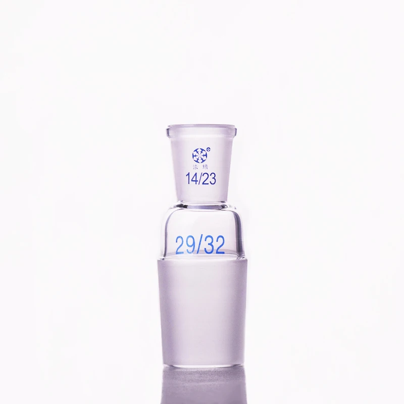 FAPE Borosilicate Glass Joint, Female 14/23, Male 29/32, Glass reducing Adapter, A type connector, Laboratory glassware