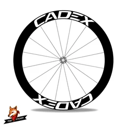 1 Pair 700c Road Bicycle Carbon Wheelset Sticker 24/30/38/40/50/55/60/80/88mm Road Disc Brake Bicycle Wheels Decal for Cadex