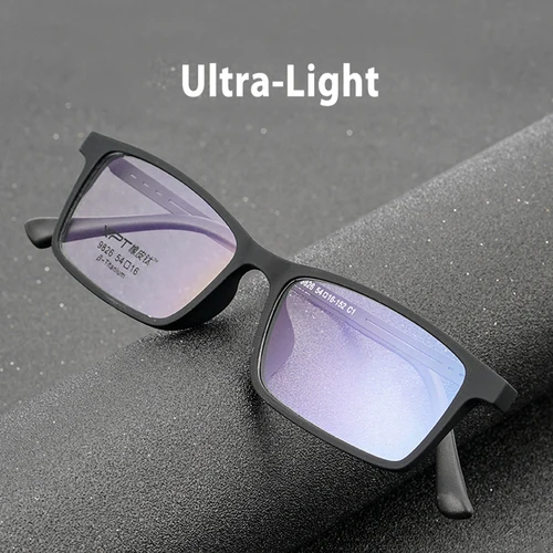 Imagen 2 del producto Montura de gafas para hombres y mujeres, gafas ópticas graduadas, montura completa de gafas de plástico súper ligera