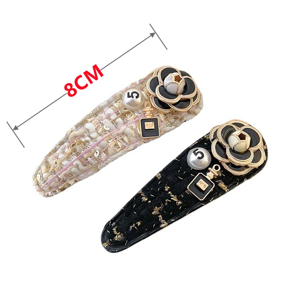 New Retro Style Bangs Clip Girls BB Clip Ladies Luxury Barrettes Flowers Hair Clips Headwear Accessories