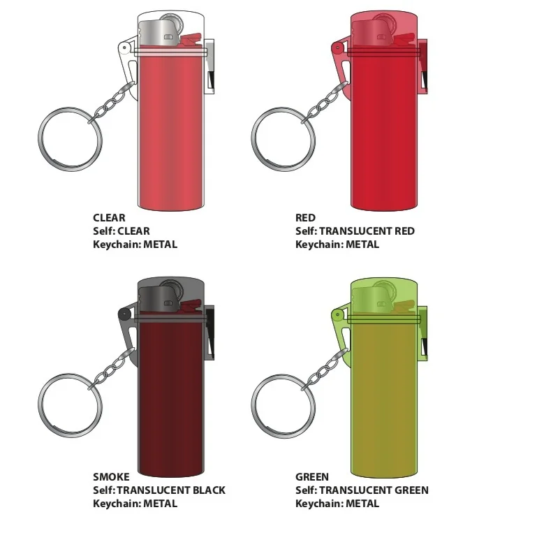 4 Color Transparent Plastic Lighter Case For BIC J6 Waterproof Protective Outdoor Camping