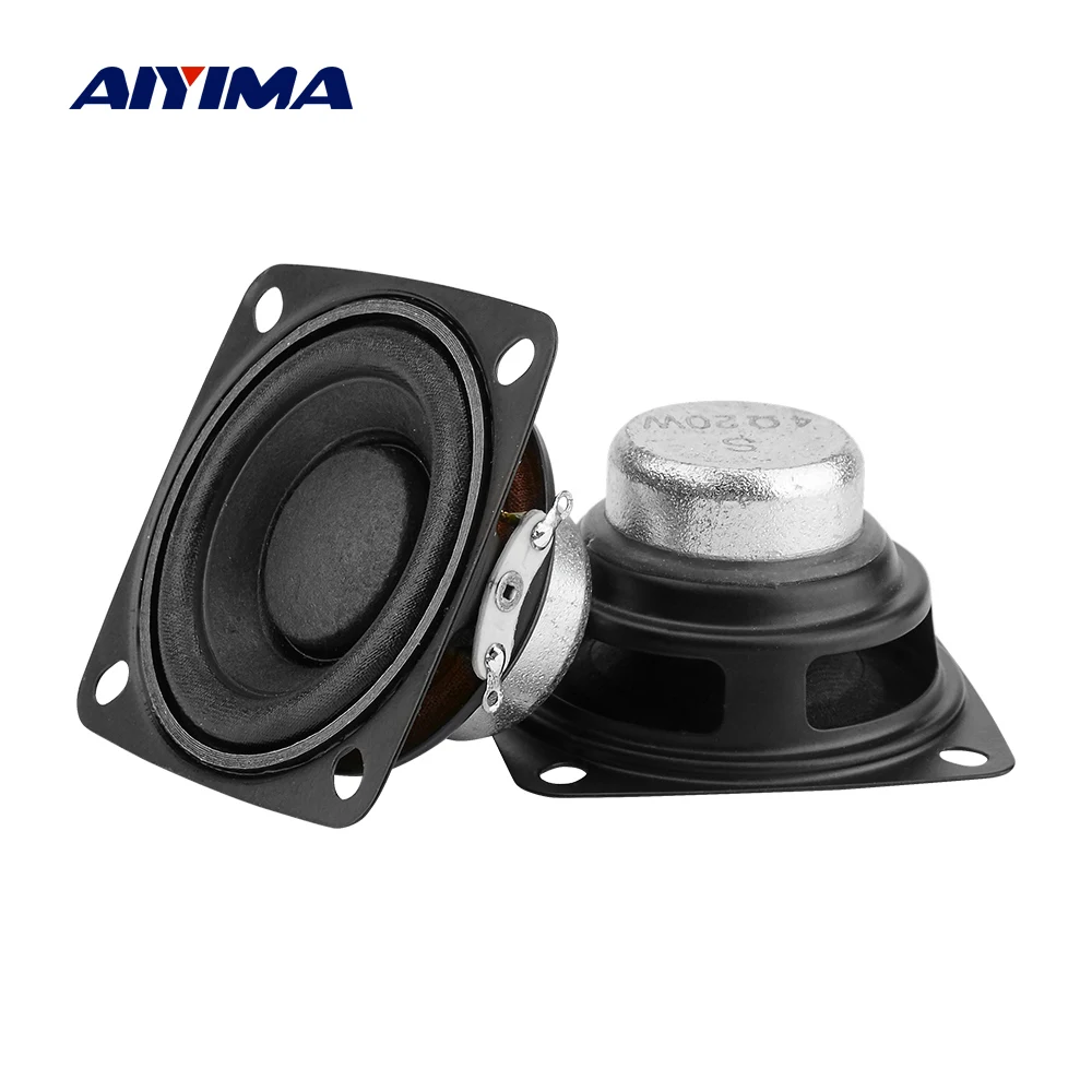 AIYIMA 2Pcs 2 Inch Full Range Speaker Driver 4/8 ohm Radio Sound Amplifier Loudspeaker 10W 15W 20W DIY HIFI Bluetooth Speaker