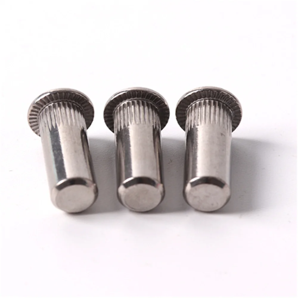 M5/M6/M8/M10 Flat Round Head Cylindrial Rivet Nut With Blind Hole Insert Riveting Nuts inserti Rivnut Insertos Inserts Inserto