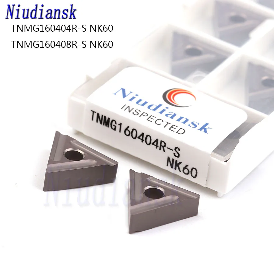 TNMG160404R-S TNMG160408R-S NK60 100% оригинальные Токарные вставки, подходящие для резки стали CNC металлический токарный инструмент карбидные вставки