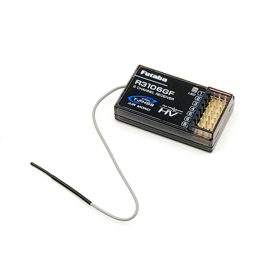 

futaba R3106GF 2.4GHz 6-Channels T-FHSS High Voltage Receiver For Fixed-Wing Drone / Rc Helicopter / Rc Model Accessories.