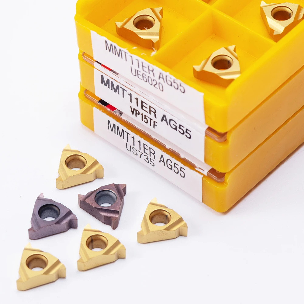 MMT16ER AG55 UE6020 US735 VP15TF سبائك الصلب تحول أداة قطع أداة قاطعة المطحنة CNC أداة 16ERAG5 5 قطّاعة سن اللولب 10 قطعة