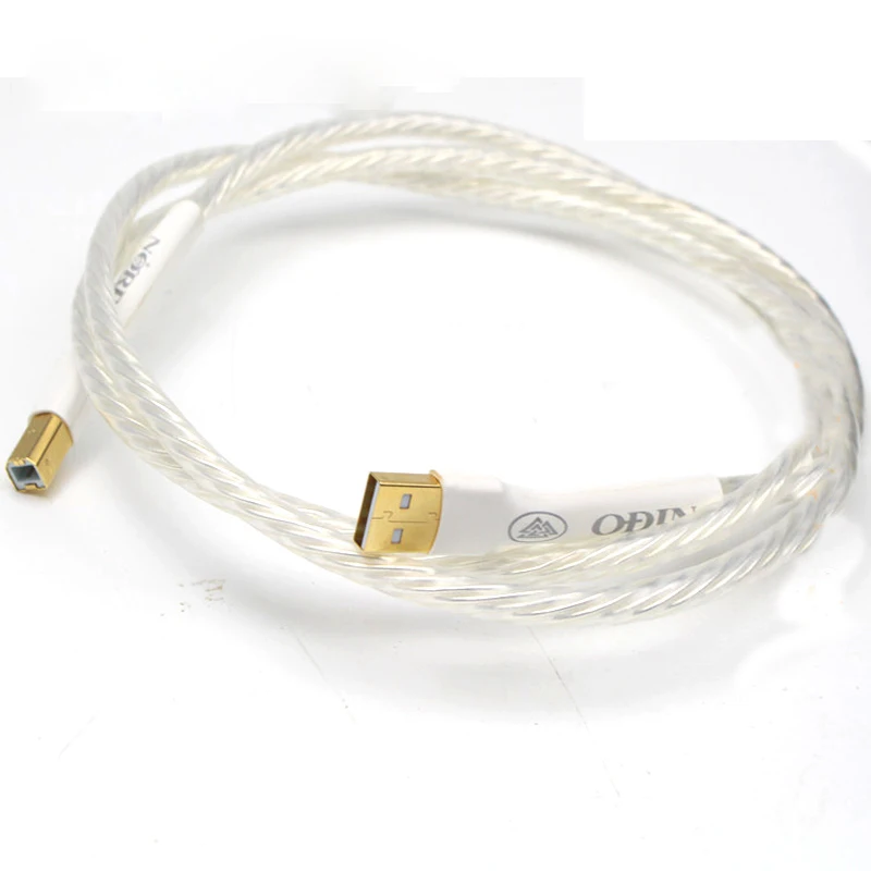 

Hifi 1 stckeNordost Silber berzogene Leiter interconnect USB kabel mit A bis B berzogene gold verbindung USB audio digital kabel