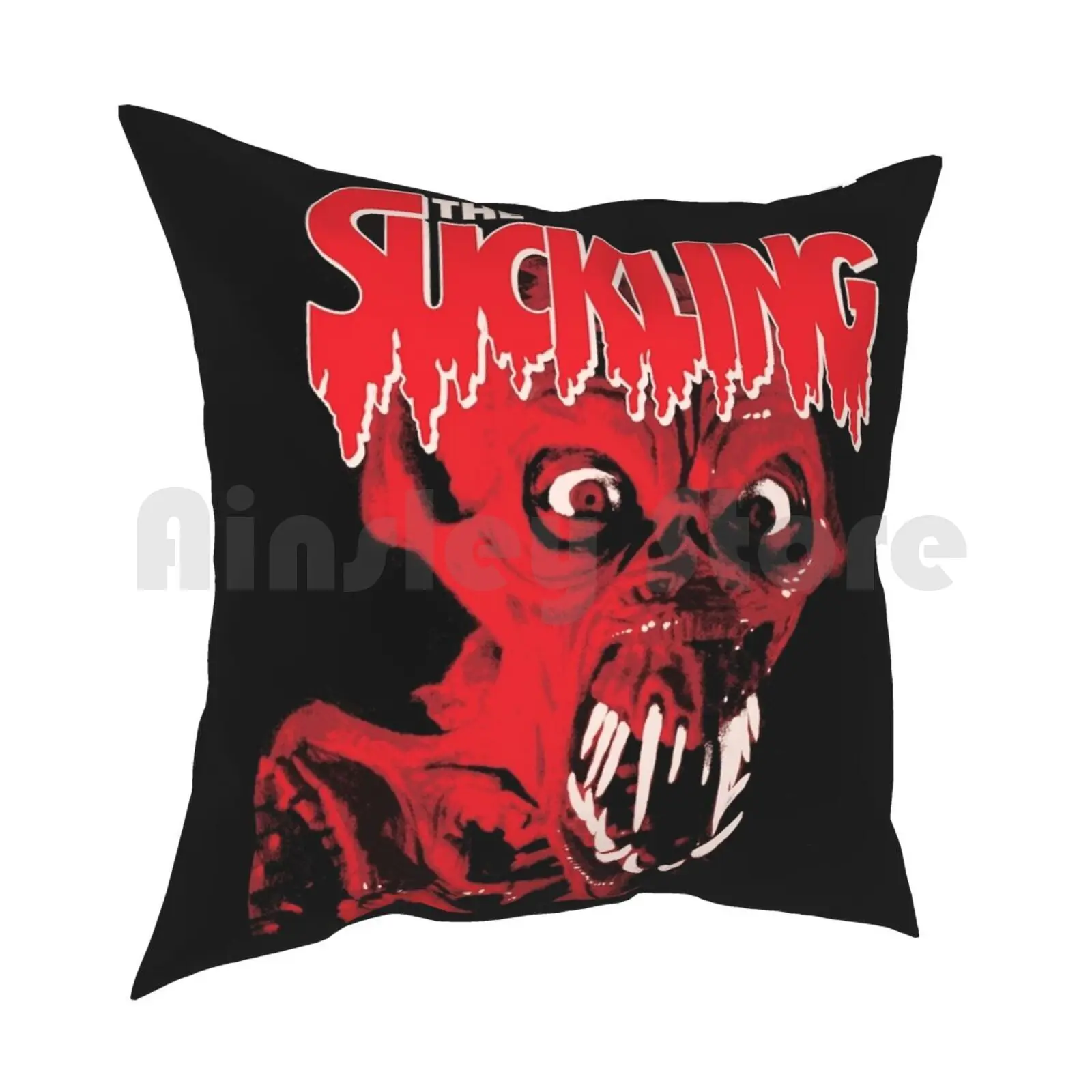 Suckling Pillow Case Printed Home Soft DIY Pillow cover 90S 90S Movies Horror Terror Horror Terror Movies Vintage Cult Movie