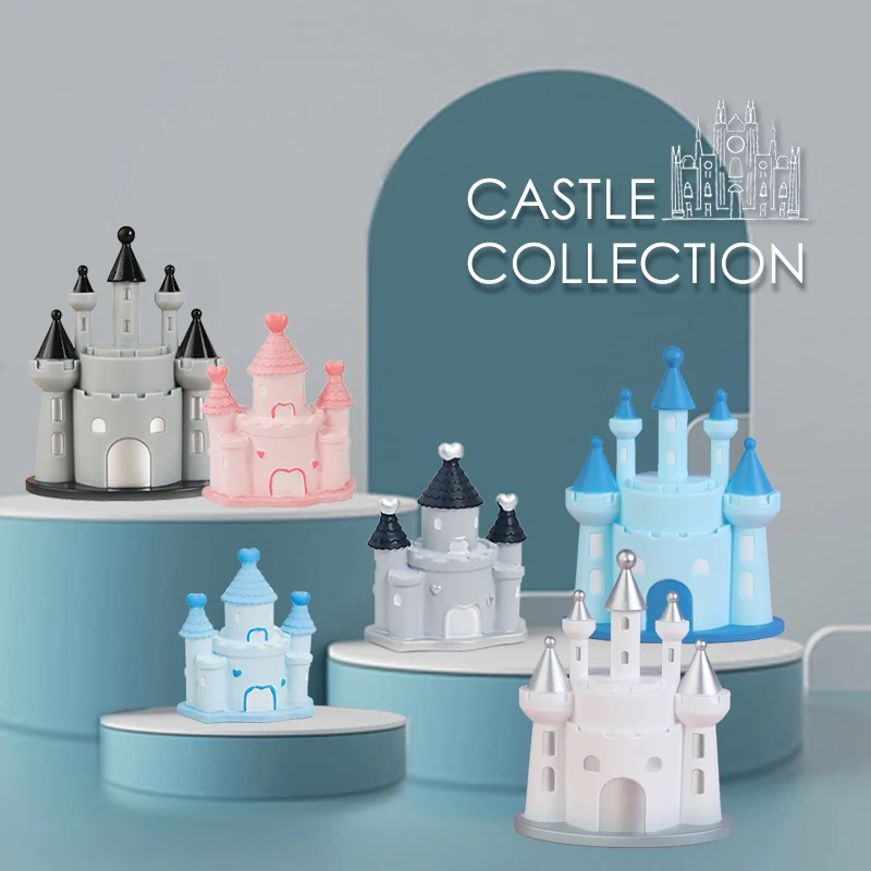 Decoración de Feliz Cumpleaños de Castillo de princesa para el hogar, decoración para hornear, Cupcake, pastel, banderas, evento, suministros de Pary, regalo de amor