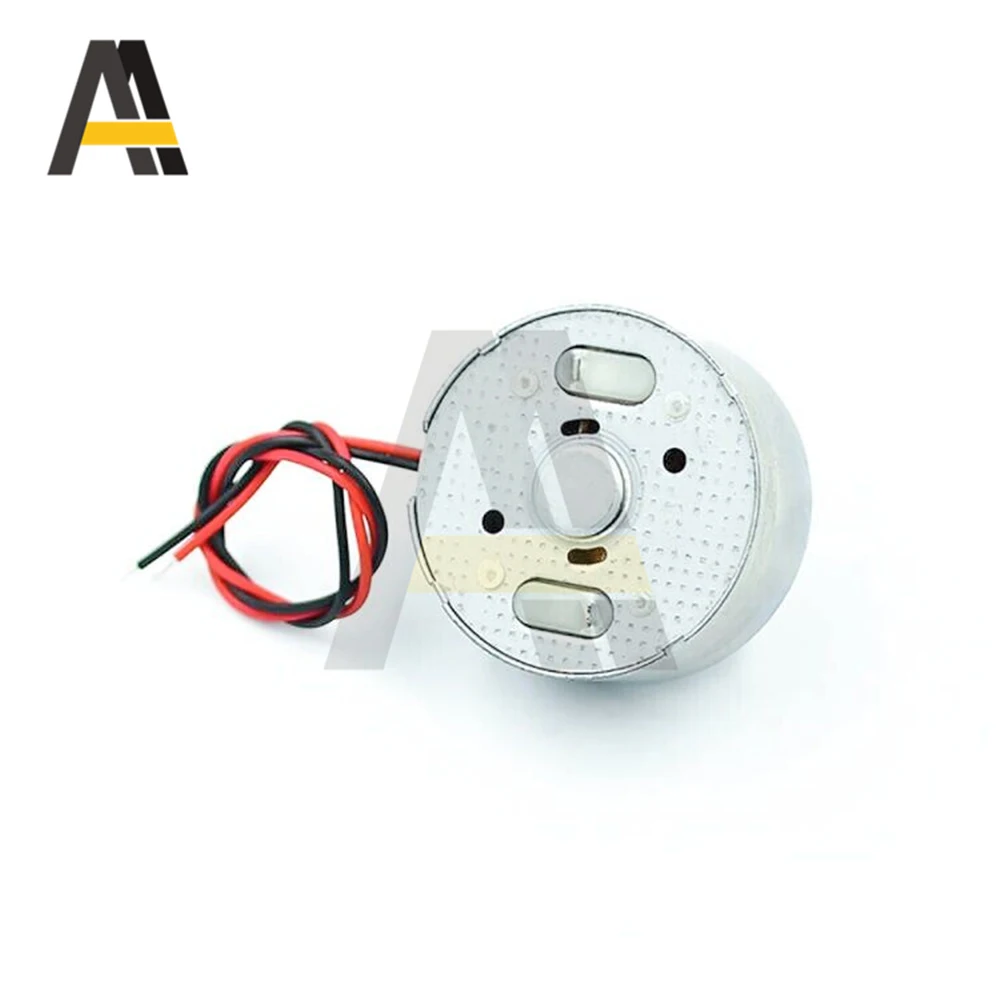 Mini moteur rond Micro 300 solaire DC 3V 4.5V 5V, pour lecteur CD, 2 broches, espacement des prises 2.0mm PH2.0mm, moteurs à brosse pour jouets