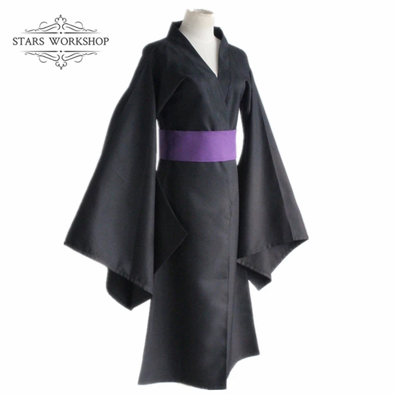 Anime Noragami Yato Cosplay Costume Yukata Black Kimono Bathrobe Uniform Halloween Carnival Party Dress Stage Performance Suit