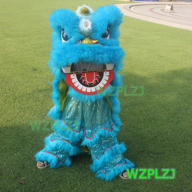 Props Stage 14inch Lion Dance Costume Royal  5-12 Age kid Children Halloween handmade Outdoor Party Activities  Festival Parade