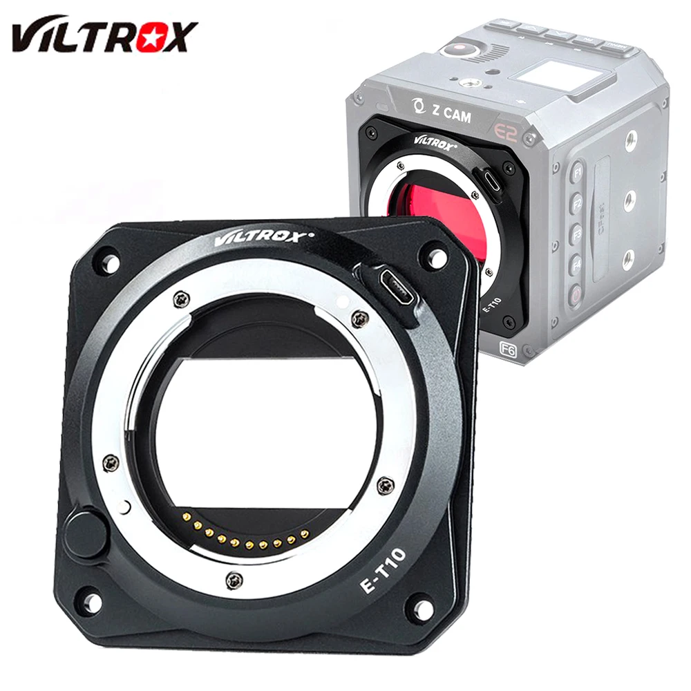 

Viltrox E-T10 Z-CAM Lens Adapter Ring for Sony E Mount Lens to ZCAM Video Camera E2-M4 E2-S6 E2-F6 E2-F8