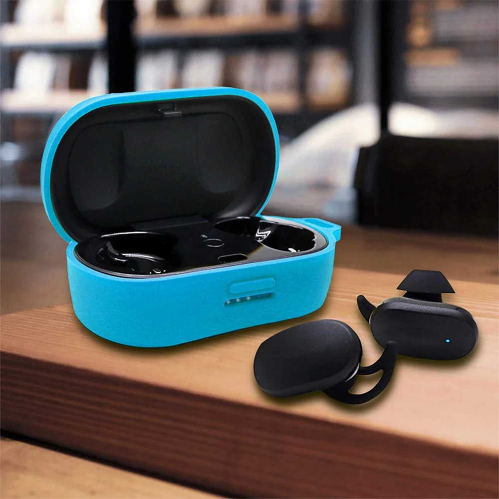 耐衝撃性保護シリコンケース,便利な防衝撃ケース,静かで快適,ノイズキャンセル,カラビナ付き