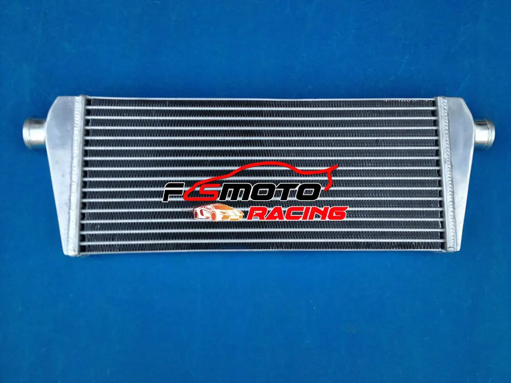 Silicone Hose PIPING 545x235x40mm Universal Alluminio Intercooler Turbo Tube &Fin In/Out 2