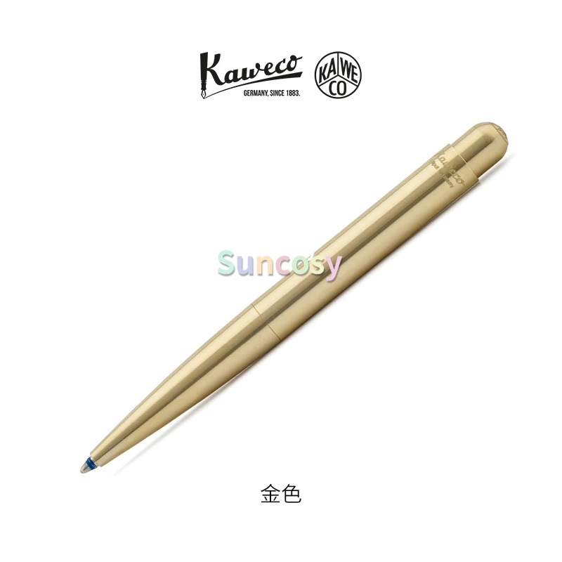 Kaweco Liliput Brass Cap Retractable Ballpoint Pen,0.1mm, Signature Office Gifts ,Ideal for Taking with You