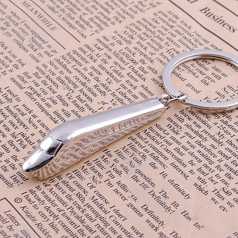 Creative Metal High-speed Keyfob Car Train Keyring Keychain Chain Ring