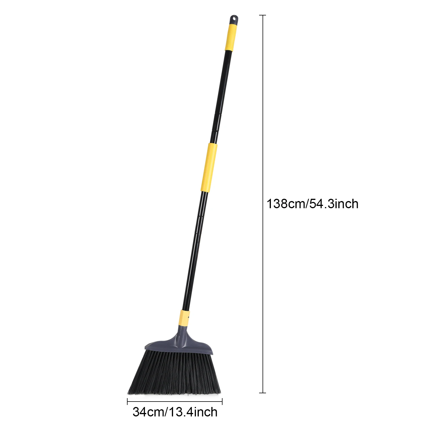 Heavy-Duty Broom Outdoor for Courtyard Garage Lobby Mall Market Floor Kitchen Room Office Pet Hair Rubbish Cleaning