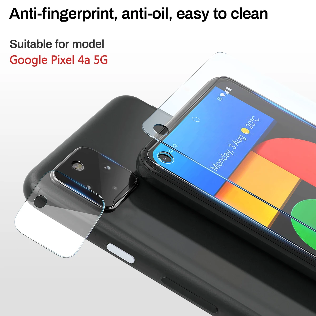 2 pacote de segurança protetora vidro temperado para google pixel 4a 5g 2pcs câmera protetor de tela lente filme para samsung pixel 4a vidro