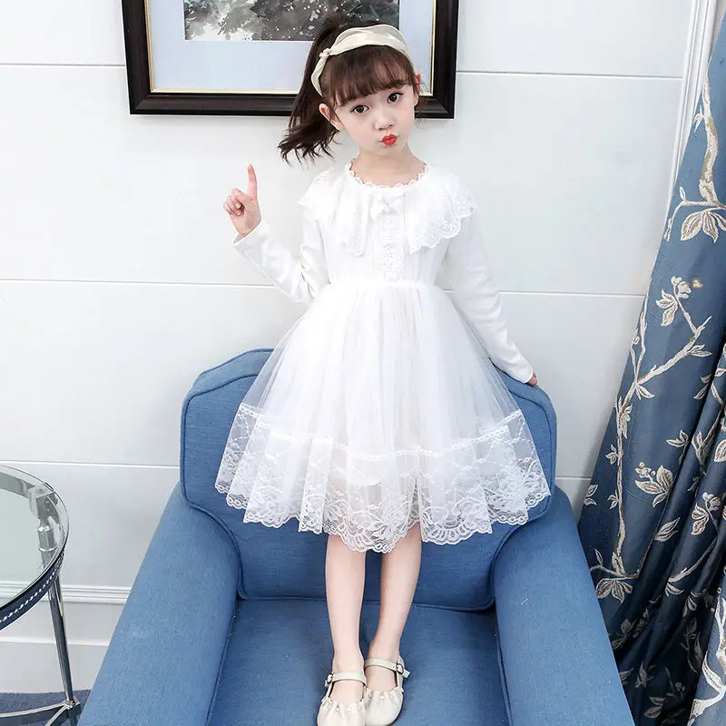 

Winter Formal Dress for Kids Elegant Princess Dress Girls Dresses Wedding Evening Party Lace Flower Girl Dress Girl Clothes