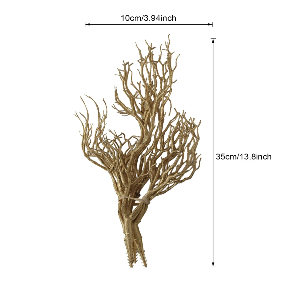 Coral Branch Branches Simulation Twigs Plant Flower Arrangement Crafts Artificial Soft Glue Home Decoration Natural Conch Shell