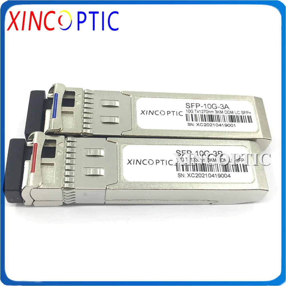 

10G BIDI SFP 3/10/20/40/60Km 1270/1330nm LC Connector DOM Strong Compatibility, 1490/1550 80KM WDM Transceiver Module