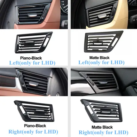 Car Front Left Right Row Wind Air Conditioning Vent Grill Outlet Panel Plate Cover For BMW X1 Series E84 Accessories 2010-2016 8 best sales bmw x1 air vent - №7