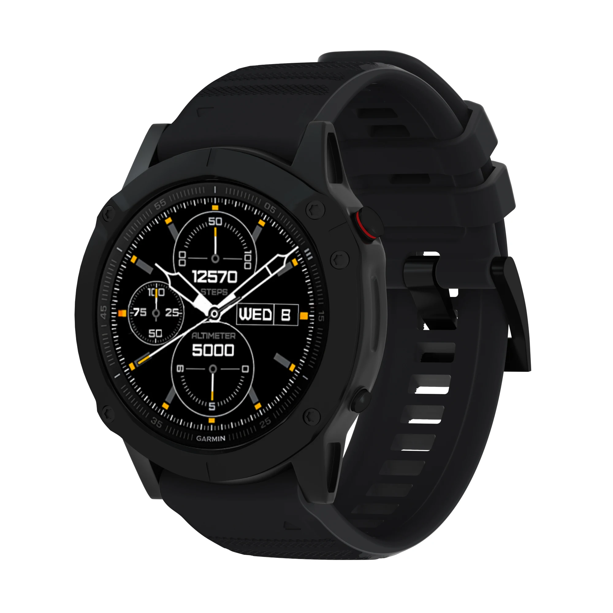 Ремешок силиконовый для наручных часов, 22 мм, для Garmin Fenix 5 / 5 plus, Fenix 6 / 6 Pro / Forerunner 935 945