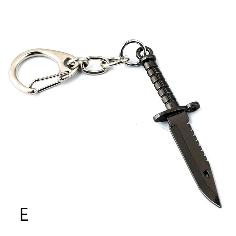 Knife KeyChains for Male Karambit Key Chain Weapon CS GO M9 Key Holder Keyring Porte Clef Csgo Butterfly Keychain 1pcs