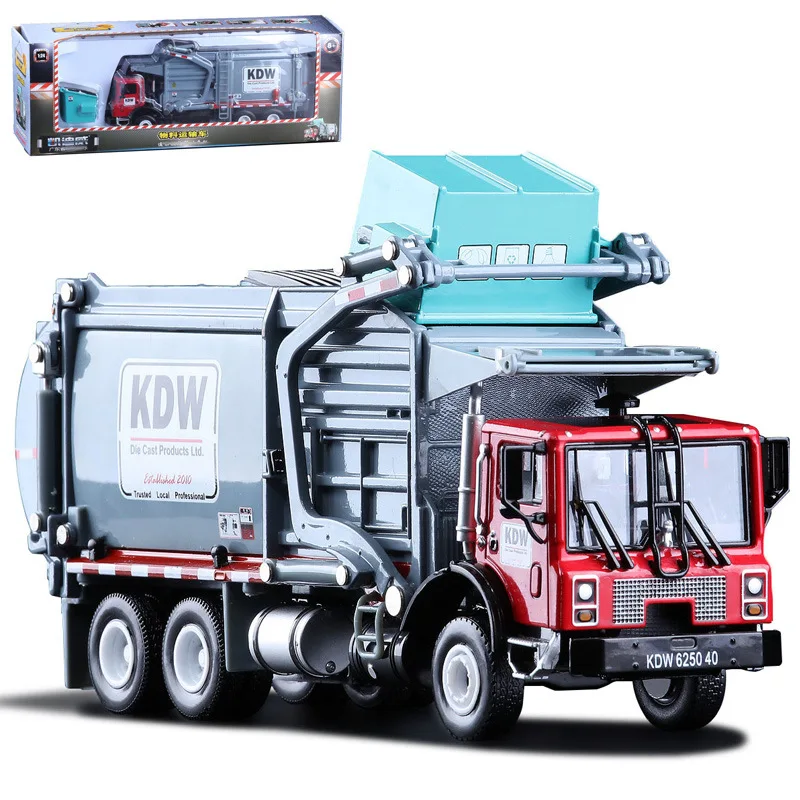 

1:24 alloy material transporter model,high-simulation alloy sanitation transporter,exquisite toys for children