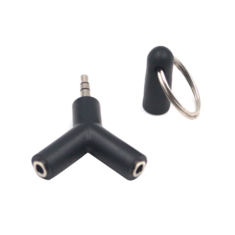 

Earphone Connector Converter 3.5mm Stereo Splitter Audio To Headset Jack Plug Adapter