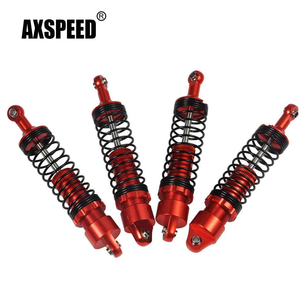 AXSPEED amortyzator ze stopu aluminium z regulacją oleju 90/100/110/120mm dla osiowego SCX10 II D90 1/10 gąsienica RC samochodu ciężarowego