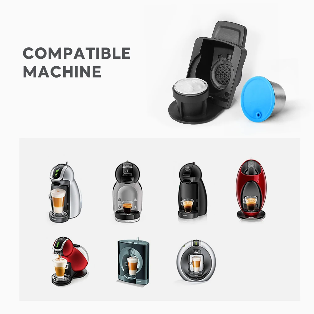 Reusable Coffee Capsules & Adapter For Dolce Gusto Coffee Machine Stainless Steel Eco-Friendly Food Grade Refillable Filter - Image 4