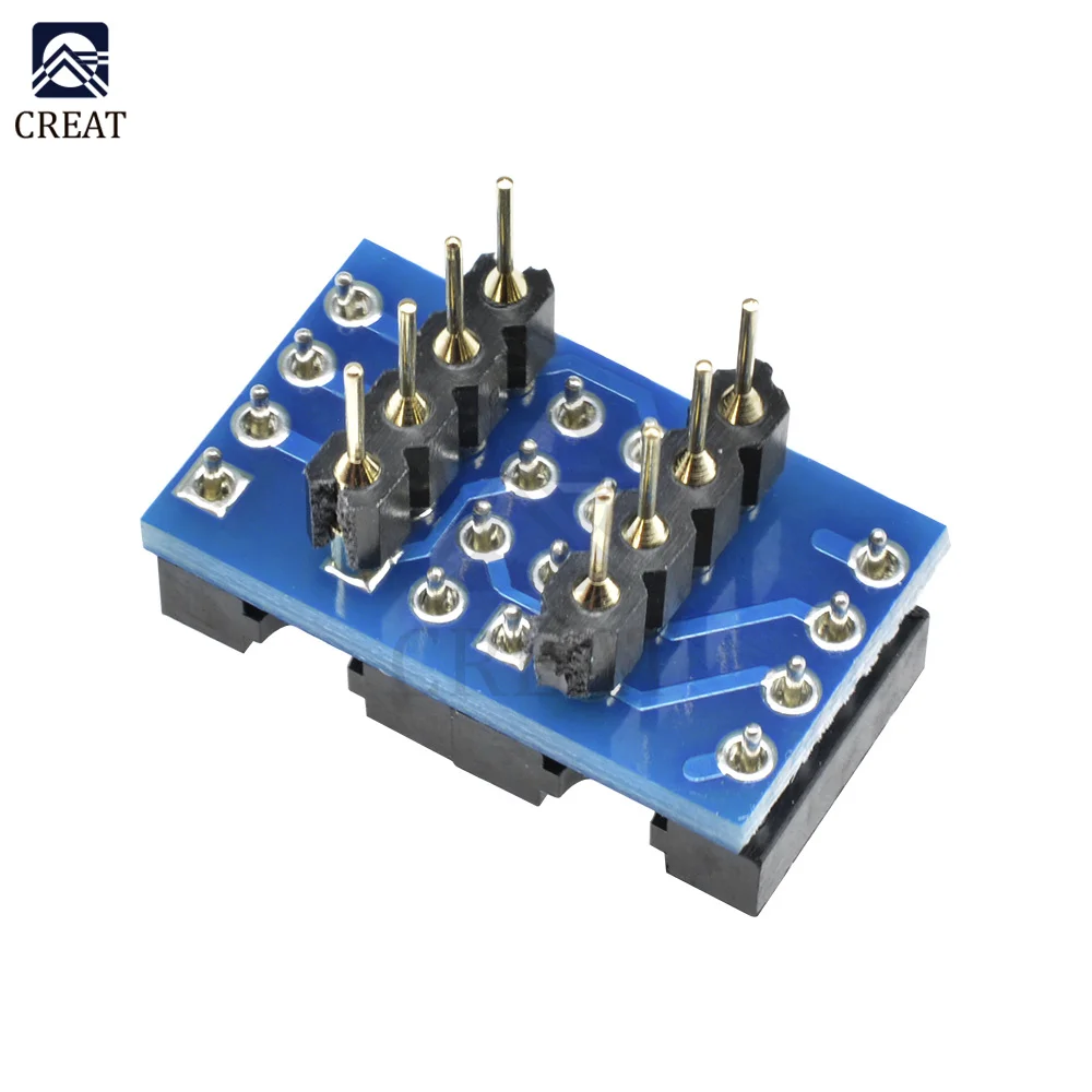 Dual DIP8 to DIP8 Converter Adapter Mono Module PCB+Pin+Socket  for Amplifier IC NE5532 OPA2132 OPA627 TL072 P07