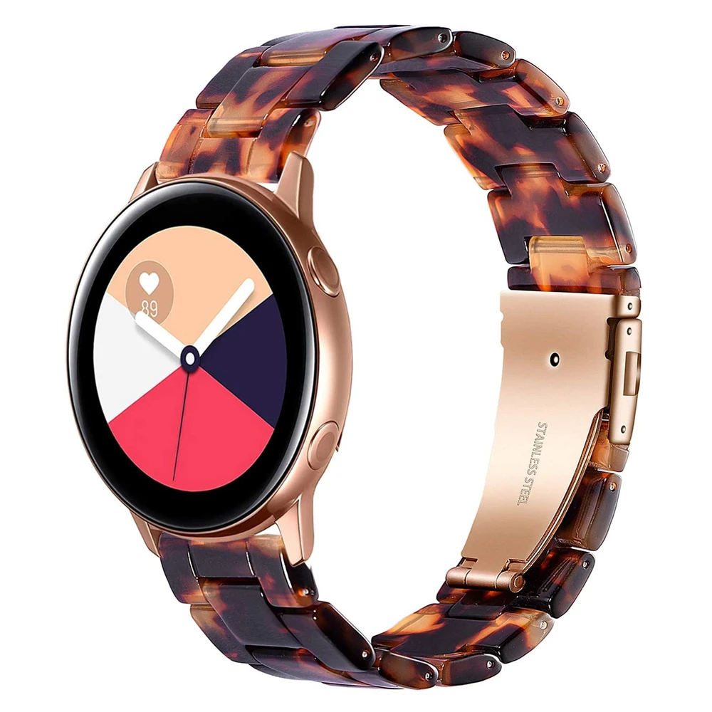 

20mm 22mm strap for haylou solar amazfit bip band for galaxy watch 46mm samsung active 2 huawei watch gt 2e 2 correa Resin belt