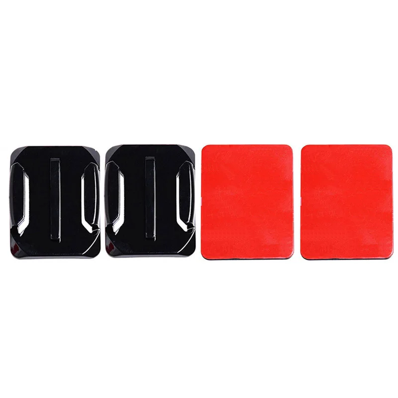 2set action camera Helmet Curved adhesive mount Surface Sticker for gopro Heros 10 9 8 7 6 5 4 3 2 1 SJCAM Yi Dji Osmo