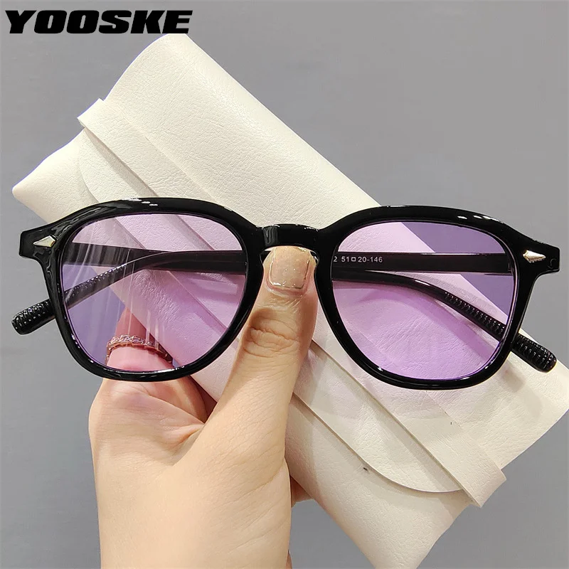 YOOSKE Brand Round Sunglasses Men Vintage Brand Design Small Frame Sun Glasses for Women Classic Red Eyewear Shades UV400 Ladies