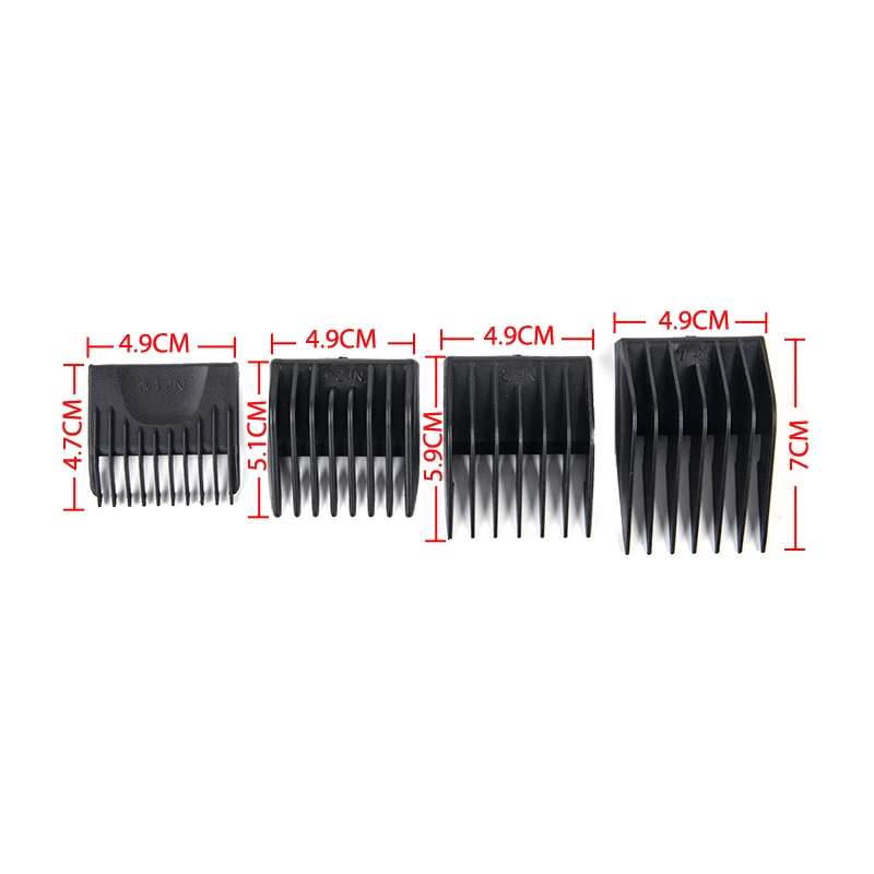 4pcs/Pack Barber Hair Clipper Limit Comb Replacement Guide Comb - 1400 Series Barber Caliper Teeth Shaving Limit Combs