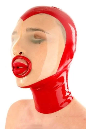 Red Latex Mask Rubber Unisex Hood Gummi 0.4mm for Party Wear adult games bdsm mask bdsm mask adult sex games sex toy for couple