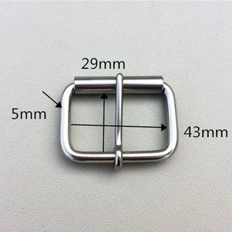 60mm Pin Belt Buckle 36mm Stainless Steel Bag Holder Roller Buckle Rectangle Garment Accessory