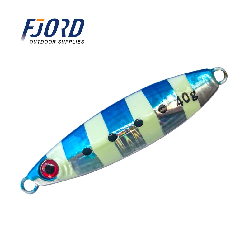 FJORD 30g Fishing Lure Metal Jig jigging Lure Fishing Lure Metal luminous Artificial baits Fishing Accessories