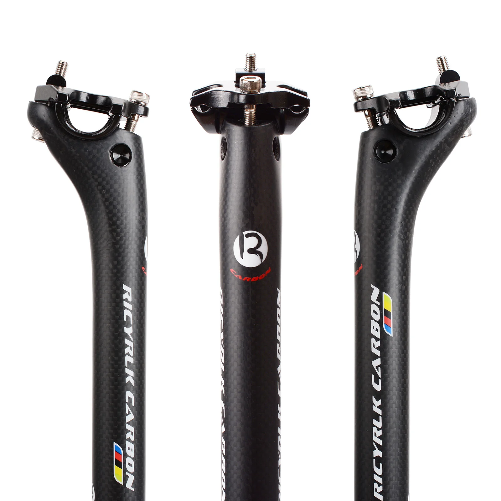 3K Carbon Fiber Seat Column for MTB and Road Bike, Matte Seat Tube, 27.2mm, 30.8mm, 31.6mm, 2025