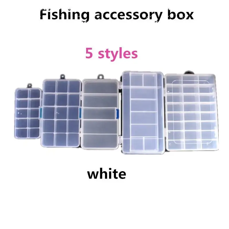 Plastic 5/10/15/24 Grids Compartments Fishing Lure Bait Hook Tackle Storage Box Case Container